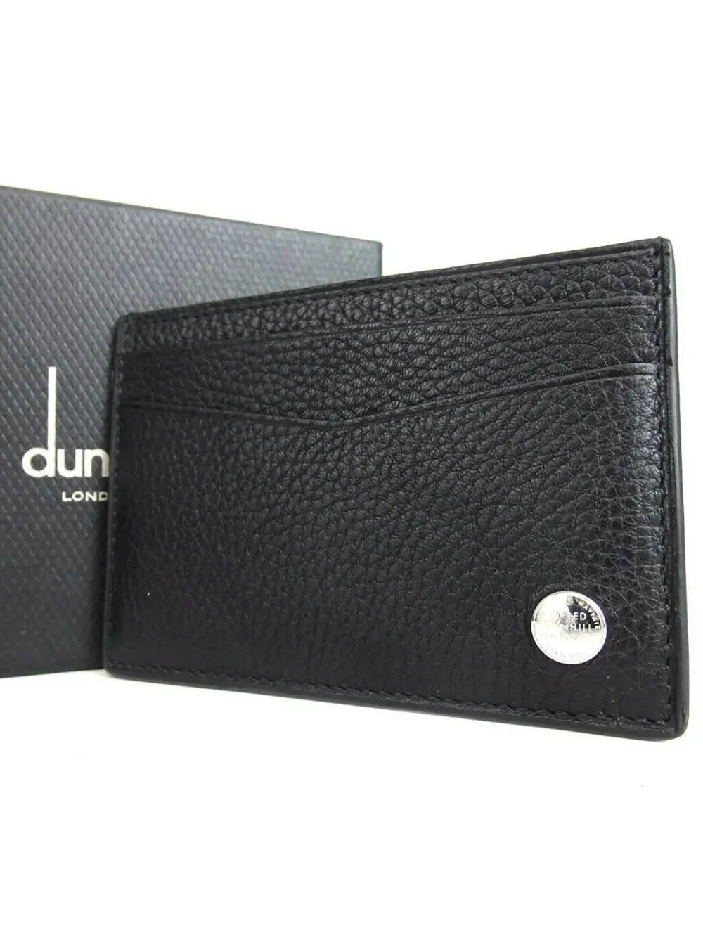Authentic Dunhill card case leather[Used]